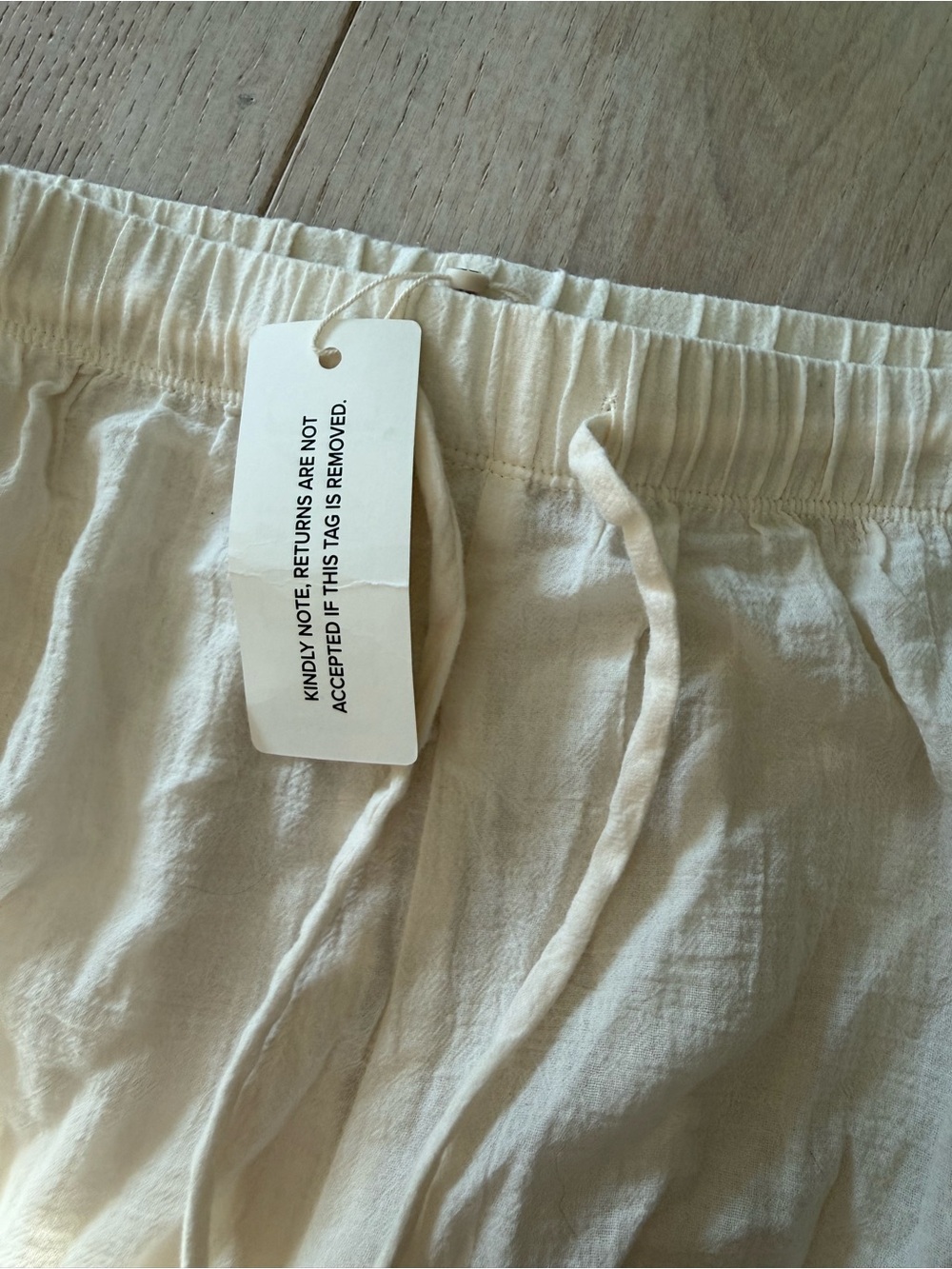 NWT ETERNE Willow Pant in Cream (100% Cotton) - Size Small - Picture 8 of 12